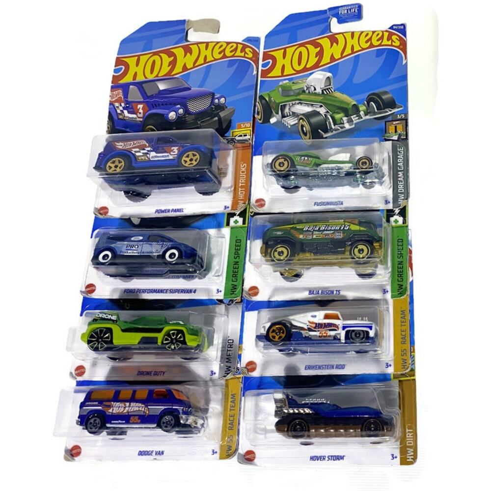 Hot Wheels Lot of 8 Diecast Cars New In Package Mixed 1:64 NIP - Picture 3 of 11